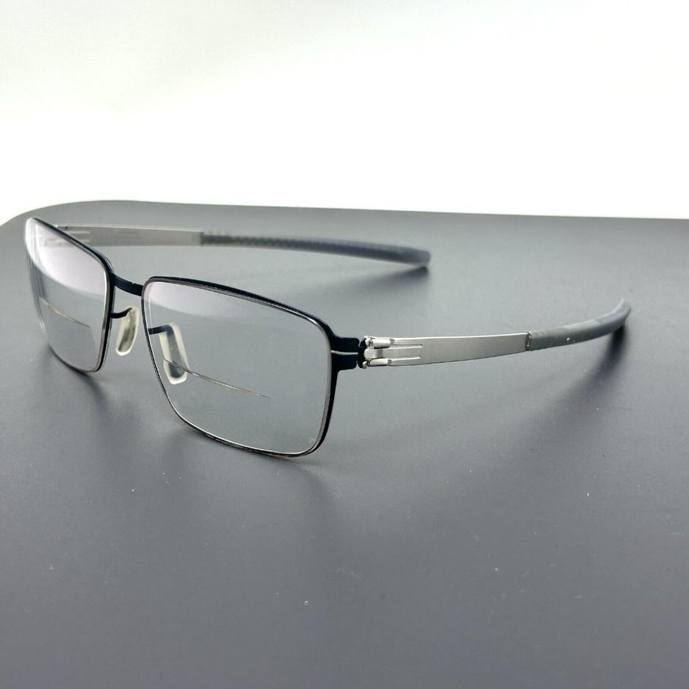 ic berlin Dr. Kauermann Marine Blue Pearl Eyeglasses Frame 55-17-145 ic! berlin